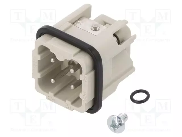 HDC LIITIN - UROS - PIN: 4 - KOKO 3 - LIITTIMEN SISÄOSA - 400V - 10A - 3+PE - Wieland liittimet - 73.310.0353.0 - 1