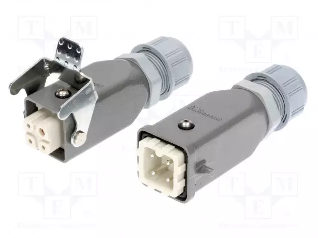 HDC LIITIN - UROS + NAARAS - GWCONNECT - PIN: 4 - 10A - 400V - 3+PE - M20 - GWconnect liittimet - MX-93608-0390 - 1