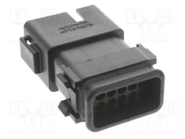 LIITIN: JOHTO-JOHTO - AT - 13A - PIN: 18 - IP67 - SUORA - JOHTOON - MUSTA - Ajoneuvoliittimet - AT1618PBSR02-AMP-0 - 1