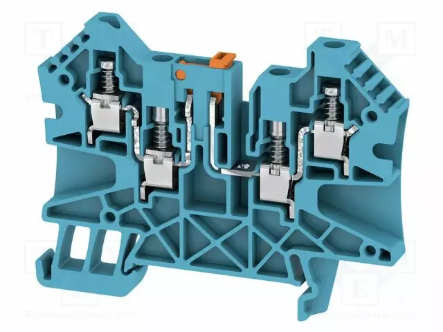 LIITIN: KISKO-27A - 500V - SININEN - WEMID - L: 53MM - 0,5÷4MM2 - W: 6,1MM - Kiskoliittimet - 1231330000-WEI-0 - 1