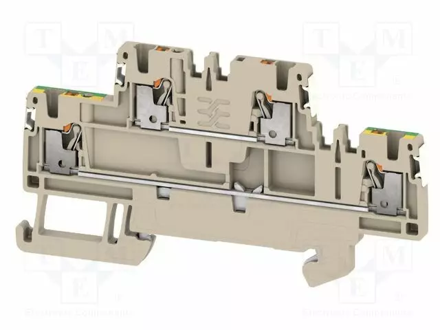 LIITIN: KISKO-16A - 500V - PUSH-IN - BEIGE - L: 45MM - PURISTIMET: 4 - Kiskoliittimet - 2675080000-WEI-0 - 1