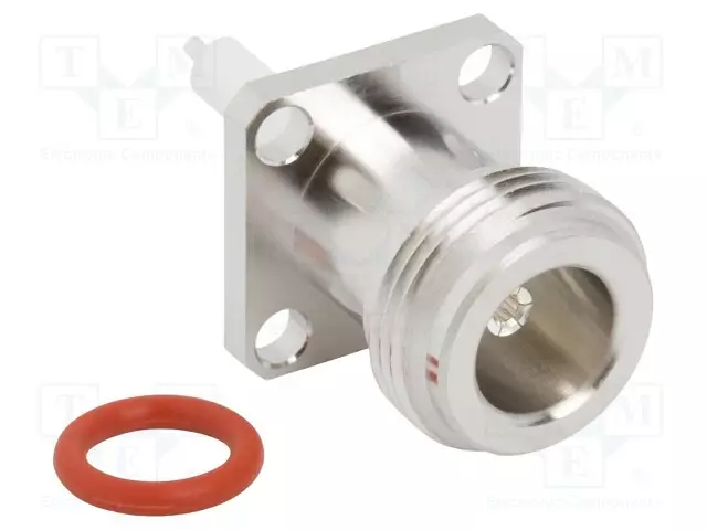 LIITIN: N - N LIITINAARAS - SUORA - 50OHM - JUOTETTAVA - HOPEOITU - N liittimet - 082-6712-705590 - 1