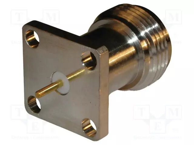 LIITIN: N - N LIITINAARAS - SUORA - 50OHM - JUOTETTAVA - KULLATTU - N liittimet - 172190 - 1