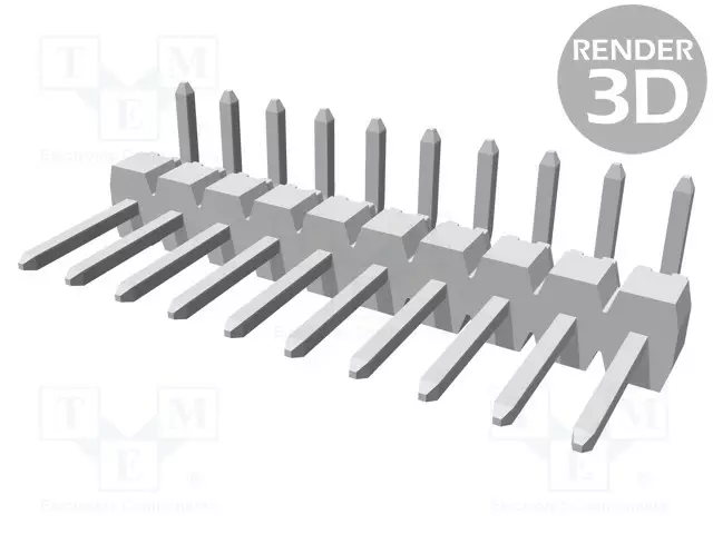 PIIKKIRIMALIITIN - PIN-LIITIN - UROS - PIN: 10 - THT - C-GRID III - 3A - 2,54MM - Piikkirimaliittimet - MX-90121-0770 - 1