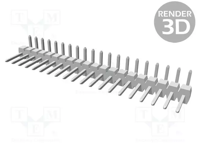 LIITIN: PIN - PIN-LIITIN - UROS - PIN: 20 - THT - C-GRID III - 3A - 2,54MM - Piikkirimaliittimet - MX-90121-0140 - 1