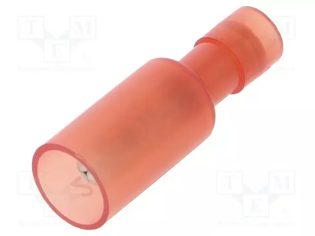 LIITIN: PYÖREÄ - UROS-Ø: 4MM - 0,25÷1,5MM2 - PURISTETTAVA - 105°C - Eristetyt liittimet - BM80130 - 1