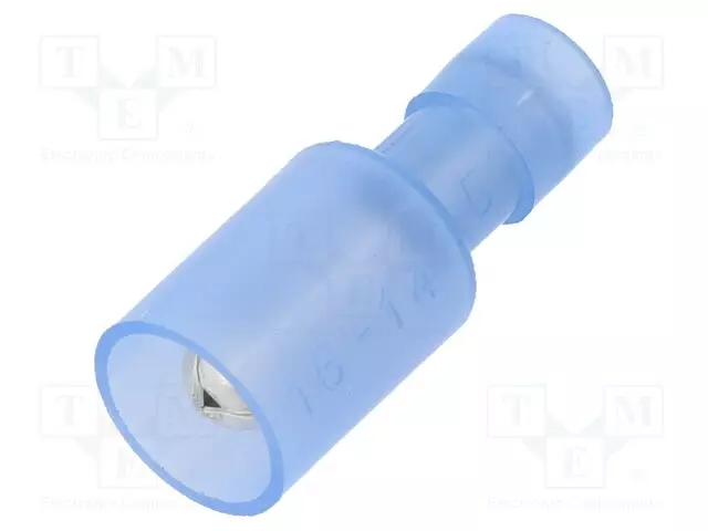 LIITIN: PYÖREÄ - UROS-Ø: 5MM - 1,5÷2,5MM2 - PURISTETTAVA - 105°C - Eristetyt liittimet - BM80230 - 1