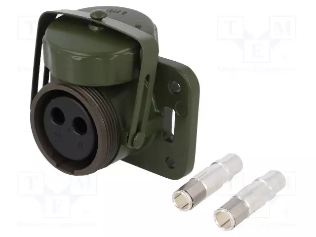 LIITIN: PYÖREÄT - N LIITINAARAS - 24V - PIN: 2 - OLIIVI - 35MM2 - DC liittimet - 2725-13.00 - 1