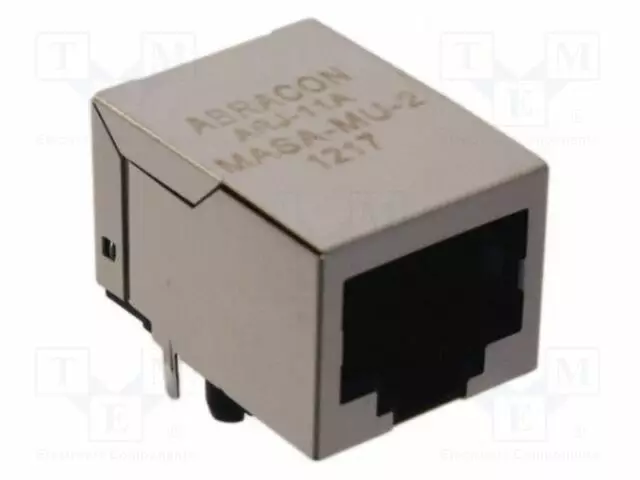 LIITIN: RJ45 - PIN: 8 - CAT: 6 - SUOJATTU - KULLATTU - 8P8C - THT - KULMA - RJ liittimet - ARJ11AMASMRT2-0 - 1