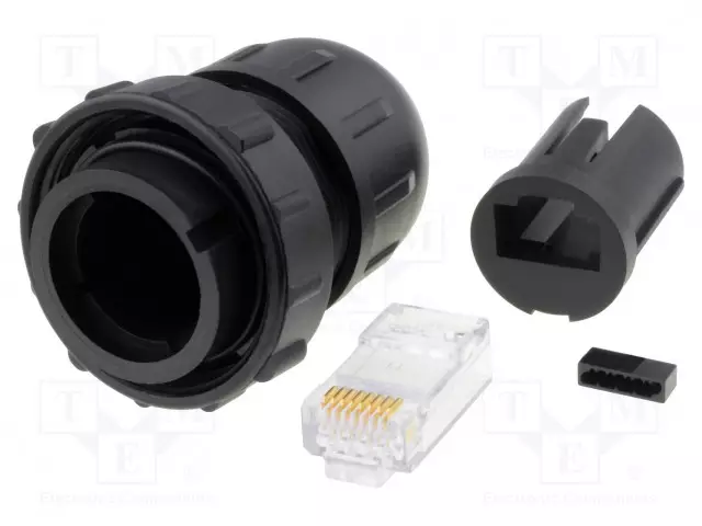 LIITIN: RJ45 - PISTOKE - DC - PIN: 8 - CAT: 6 - SUOJAAMATTOMAT - 8P8C - IDC - RJ liittimet - DCC-RJ6T-310 - 1