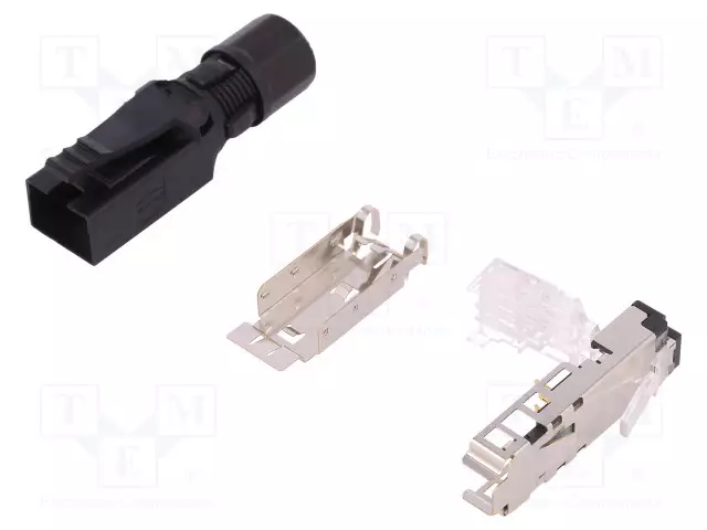 LIITIN: RJ45 - PISTOKE - PIN: 4 - CAT: 5 - SUOJATTU - 8P4C - ØJOH: 4,5÷8MM - RJ liittimet - 09451511120 - 1