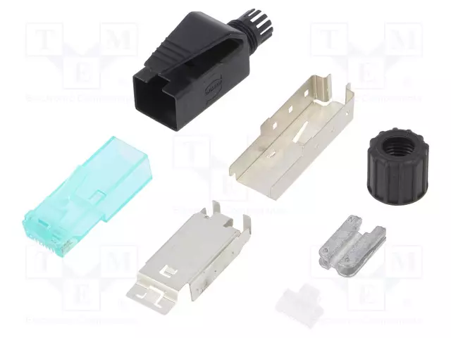 LIITIN: RJ45 - PISTOKE - PIN: 8 - CAT: 6A - SUOJATTU - 8P8C - 28AWG÷24AWG - RJ liittimet - 09451511520 - 1