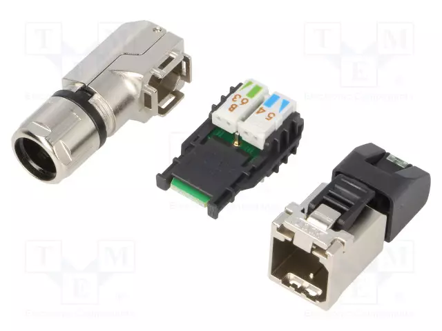 LIITIN: RJ45 - PISTOKE - PIN: 8 - CAT: 6A - SUOJATTU - 8P8C - 5,5÷10MM - IDC - RJ liittimet - 21700640 - 1