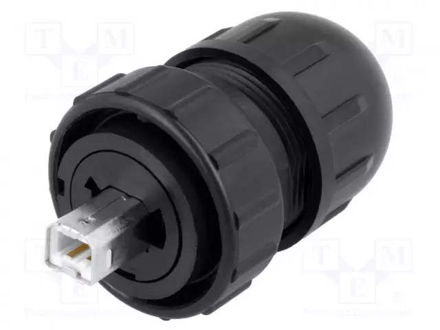 LIITIN: USB B - PISTOKE - DATA-CON-X - JOHTOON - SUORA - USB 2.0 - USB liittimet - DCC-USBBB-180 - 1