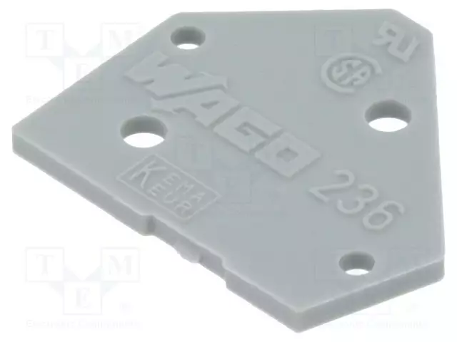 LOPPUKANSI - HARMAA - 236 - Riviliittimet piirilevylle - 236-100 - 1