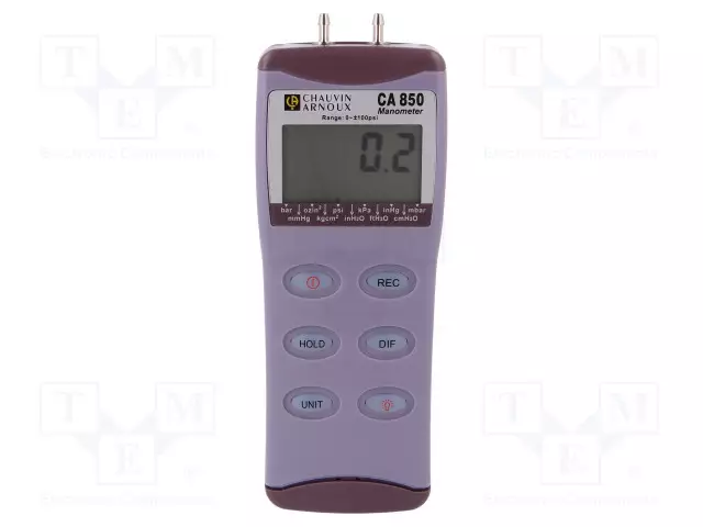 MANOMETRI - -100÷100PSI - LCD - MITTAUSTARK: ±0,3% - 0÷50°C - Manometrit ja painemittarit - CA-850 - 1