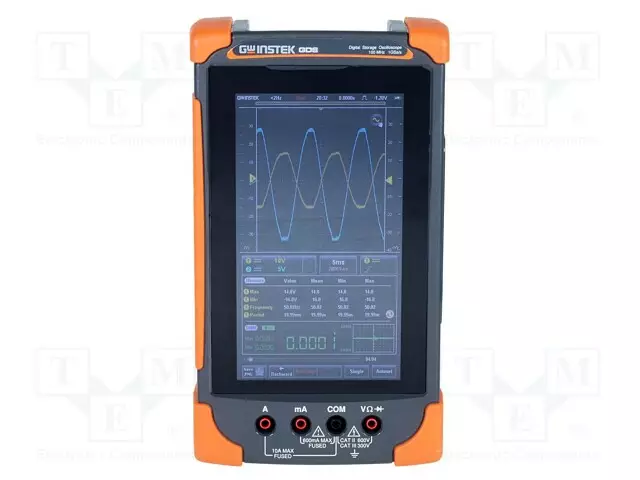 MANUAALINEN OSKILLOSKOOPPI - 100MHZ - LCD - CH: 2 - 5MPTS/CH - 7" - Kannettavat oskilloskoopit - GDS-310 - 1