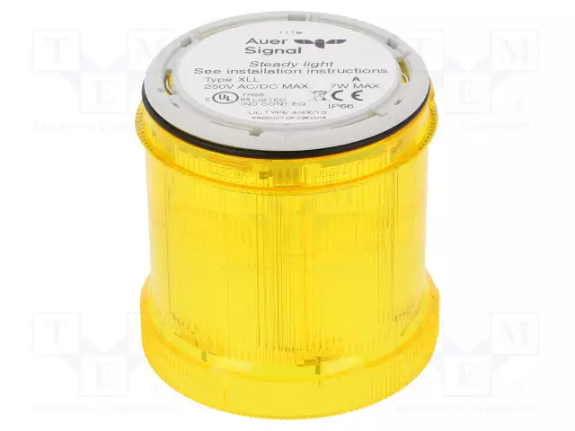 AUTOMATION MODULE: LIGHT SIGNALLER - KELTAINEN - BULB BA15D - IP66 - Teollisuuden merkinantolaitteet - 900007900 - 1