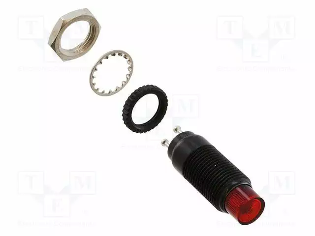 MERKKIVALO: LED - LITTEÄ - PUNAINEN - 3,6VDC - 249 - TERMINAALI - 5MM - Merkkivalot ja pienoislamput - 24978673331504F-0 - 1