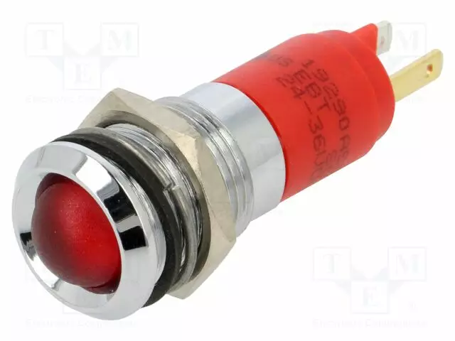 MERKKIVALO: LED - PUNAINEN - 24÷36VDC - Ø14MM - Merkkivalot ja pienoislamput - 19290A50 - 1