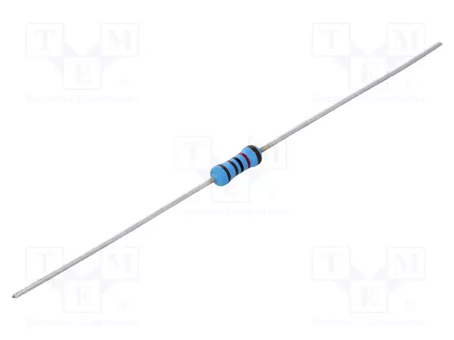 METALLIKALVOVASTUS - 10KOHM - 0,6W - ±1% - Ø0,6X28MM - Ø2,5X6,5MM - Vastukset - läpijuotettavat - THT - MBB02070C1002FCT00 - 1