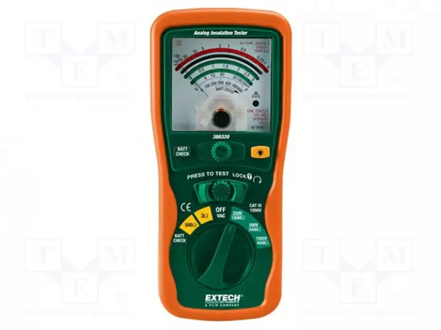 MITTARI: ERISTYSRESISTANSSI-ANALOGINEN - VAC: 0÷600V - Sähköverkostojen testerit ja mittarit - EX380320 - 1