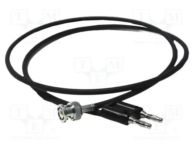 MITTAUSJOHTO - BNC LIITIN,KAKSOISBANAANIPISTOKE 4MM - UZNAM: 500V - Mittausjohdot - BU-5070-B-24-0 - 1