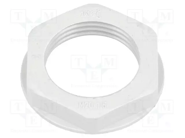 MUTTERI - M20 - POLYAMIDI - 26MM - HARMAA - NOUSU: 1,5 - Läpivientikappaleiden mutterit - BM4820 - 1