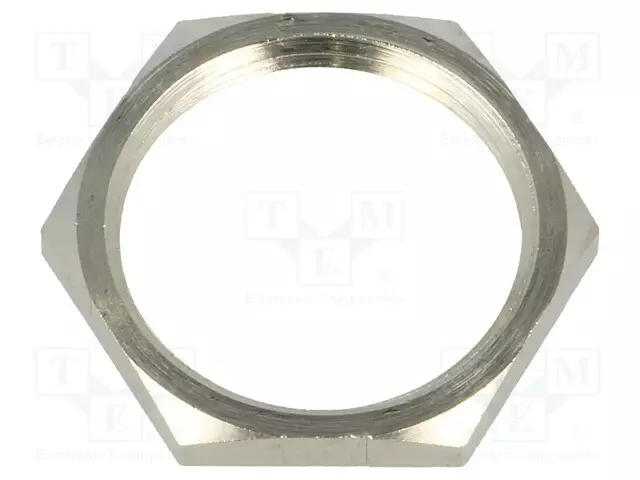 MUTTERI - PG16 - MESSINKI - 26MM - KIERRE: PG - PINNOITE: NIKKELI - Läpivientikappaleiden mutterit - BM2700 - 1