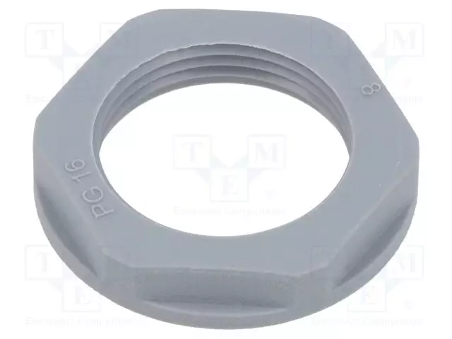 MUTTERI - PG16 - POLYAMIDI - 30MM - HARMAA - KIERRE: PG - ENTRELEC - Läpivientikappaleiden mutterit - 1SNG607053R0000 - 1