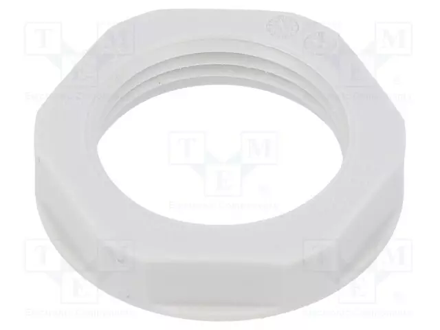 MUTTERI - PG42 - POLYSTYREENI - 65MM - VAALEANHARMAAA - KIERRE: PG - Läpivientikappaleiden mutterit - LP-52000190 - 1