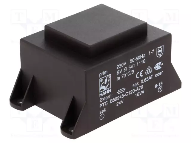 MUUNTAJA - 16VA - 230VAC - 24V - 667MA - PCB - BVEI - Piirilevymuuntajat - BVEI5411110 - 1