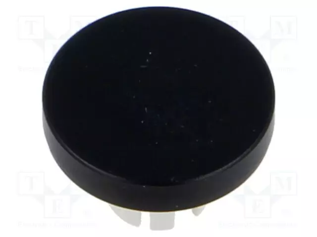 NÄPPÄIMEN LINSSI - 22MM - 61 - MUSTA - ALUMIINI - P.MITAT: Ø19,7MM - Taulukytkimien lisävarusteet - 61-9841.0 - 1
