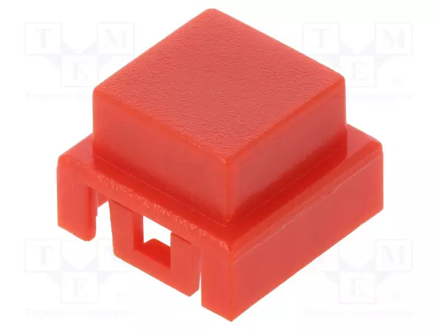 NÄPPÄIN - NELIÖMAINEN - PUNAINEN - TACT mikrokytkimet - BTNK0140 - 1