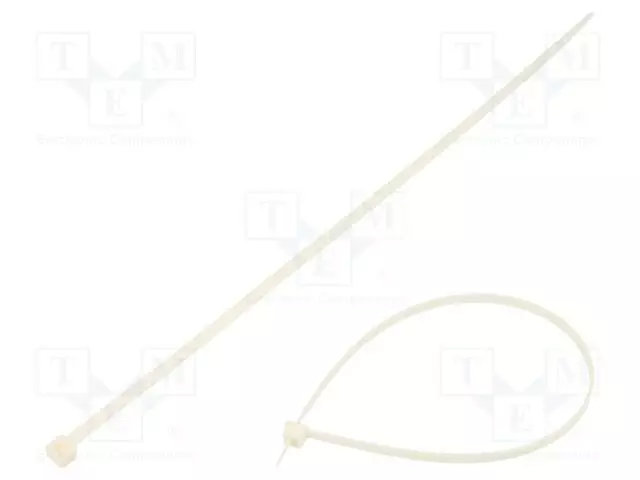 NIPPUSIDE - L: 300MM - W: 4,8MM - VALKOINEN - POLYAMIDI - 230N - UL94V-0 - Nippusiteet - BMB3048V0 - 1