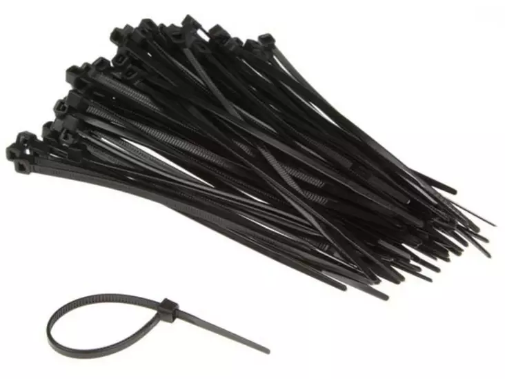 NYLON CABLE TIE SET - 2.5 x 100mm - BLACK (100pcs) - Eristysteipit ja -nauhat - ECTB100 - 1