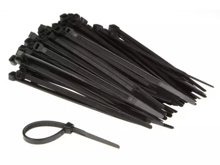 NYLON CABLE TIE SET - 4.6 x 120mm - BLACK (100pcs) - Eristysteipit ja -nauhat - ECTB120 - 1
