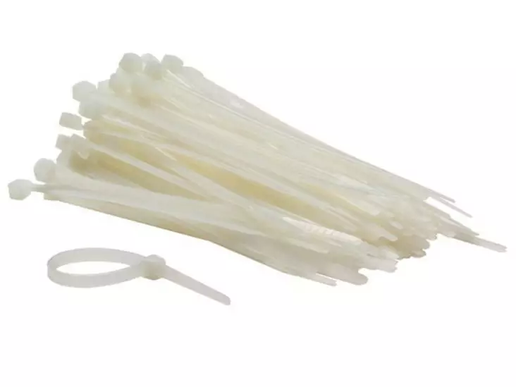 NYLON CABLE TIE SET - 4.6 x 120mm - WHITE (100pcs) - Eristysteipit ja -nauhat - ECTW120 - 1