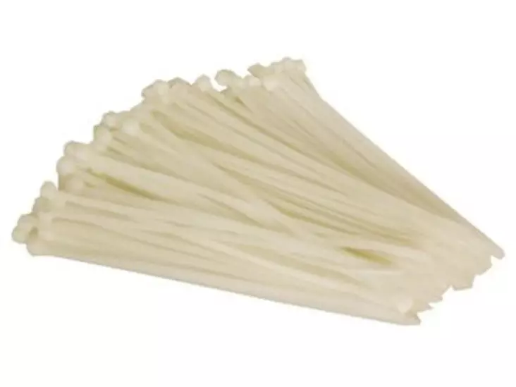 NYLON CABLE TIE SET - 4.8 x 200mm - WHITE (100pcs) - Eristysteipit ja -nauhat - ECTW200 - 1