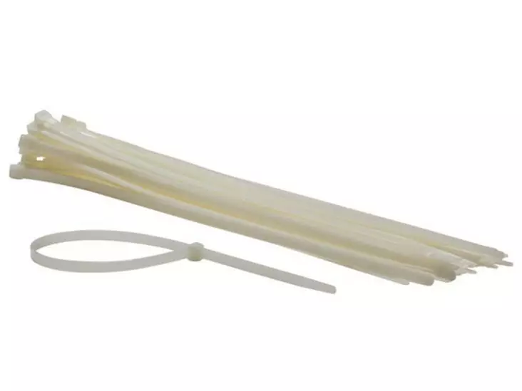 NYLON CABLE TIE SET - 8.8 x 500mm - WHITE (50pcs) - Eristysteipit ja -nauhat - ECTW500-50 - 1