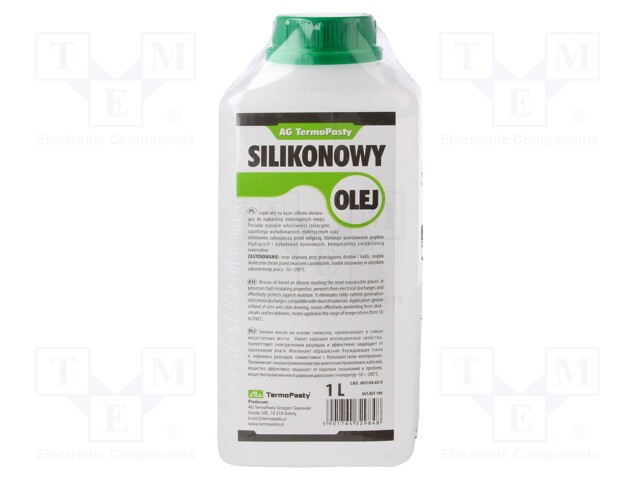 ÖLJY - VÄRITÖN - SILIKONI - NESTE - MUOVIPAKKAUS - OLEJ SILIKONOWY - Voitelukemikaalit ja öljyt - OIL-SIL1000 - 1