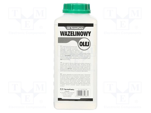 ÖLJY - VÄRITÖN - VASELIINI - NESTE - MUOVIPAKKAUS - 1000ML - Voitelukemikaalit ja öljyt - OIL-VAS1000 - 1