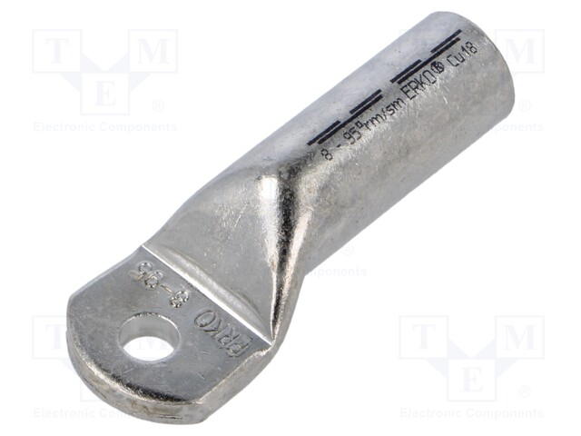 PÄÄTE: PUTKIKAAPELIKENKÄ - M8 - 95MM2 - PURISTETTAVA - TINATTU - Eristämättömät liittimet - KCR-8-9510 - 1