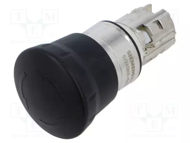 PAINOKYTKIN - 22MM - ASENNOT: 2 - MUSTA - IP67 - SIENI-AS: 2 - Taulukytkimet, standardi 22mm - 3SU1050-1HB10-0AA0 - 1