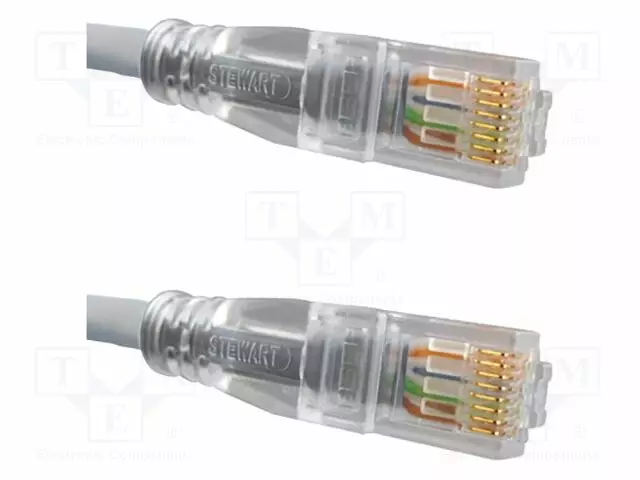 PATCH KAAPELI - CAT 5E - MOLEMMIN PUOLIN - 2134MM - HARMAA - 24AWG - RJ45 Ethernet kaapelit - BM5UG007F-BEL-0 - 1