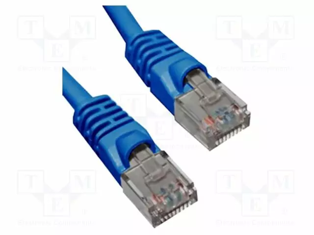 PATCH KAAPELI - CAT 5E - MOLEMMIN PUOLIN - 3M - SININEN - 24AWG - RJ45 Ethernet kaapelit - BC5UE030M-BEL-0 - 1