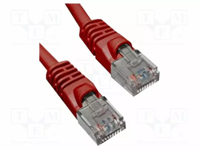 PATCH KAAPELI - CAT 5E - MOLEMMIN PUOLIN - 500MM - PUNAINEN - 24AWG - RJ45 Ethernet kaapelit - BC5UR005M-BEL-0 - 1