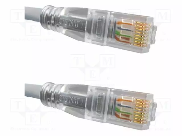 PATCH KAAPELI - CAT 6 - MOLEMMIN PUOLIN - 305MM - HARMAA - 24AWG - RJ45 Ethernet kaapelit - BM6UG001F-BEL-0 - 1