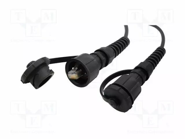 PATCH KAAPELI - CAT: 6A - MOLEMMIN PUOLIN - 3M - JOHTIMET: 8 - RJ45 Ethernet kaapelit - 67PPD030K-BEL-0 - 1