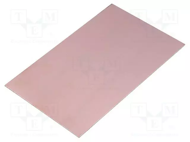 PIIRILEVY - ALUMIINI - 1MM - L: 160MM - W: 100MM - PINNOITE: KUPARI - Piirilevyt 1-puoleiset - L100X160AL1070 - 1